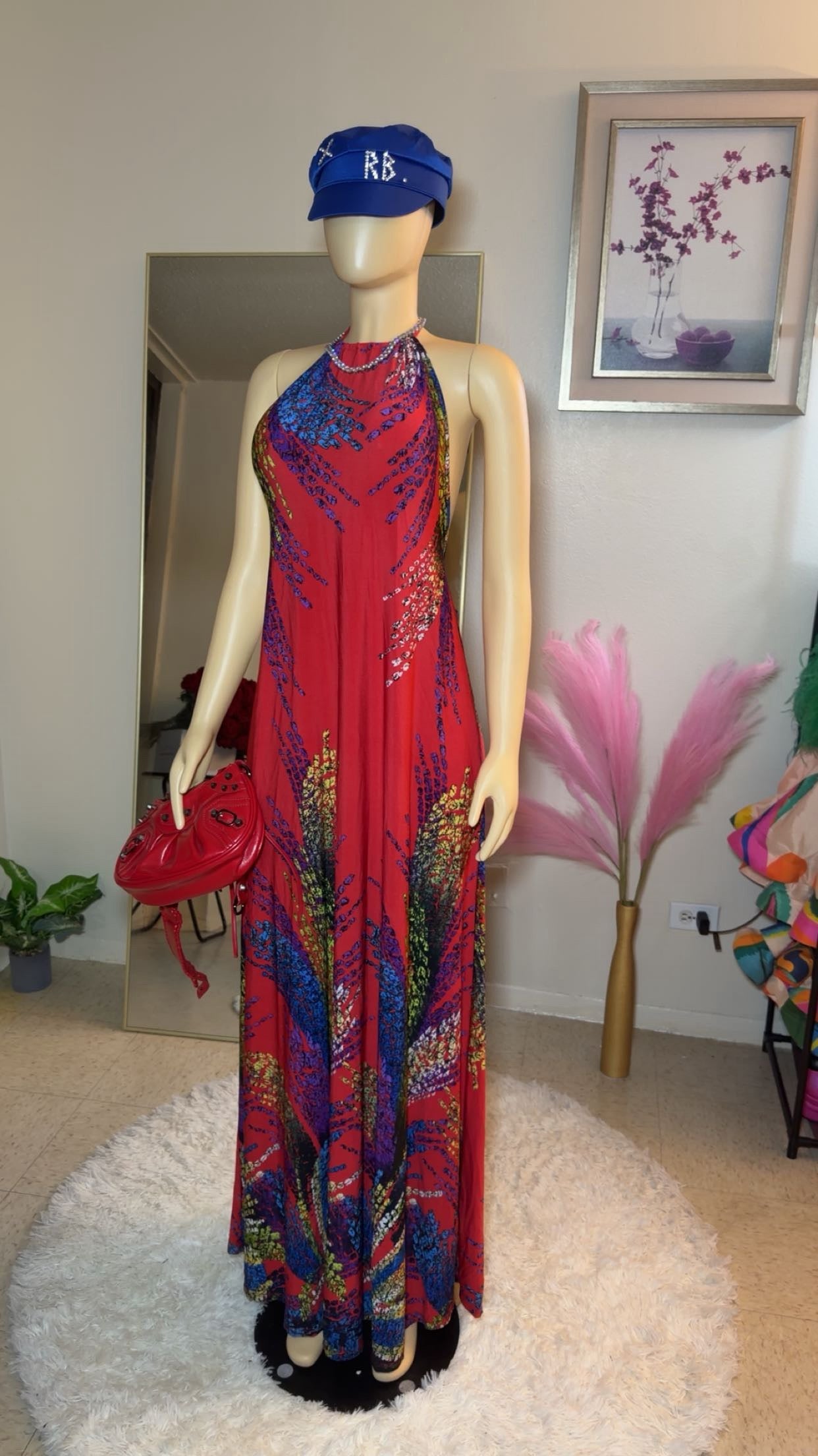 Periwinkle withers maxi dress