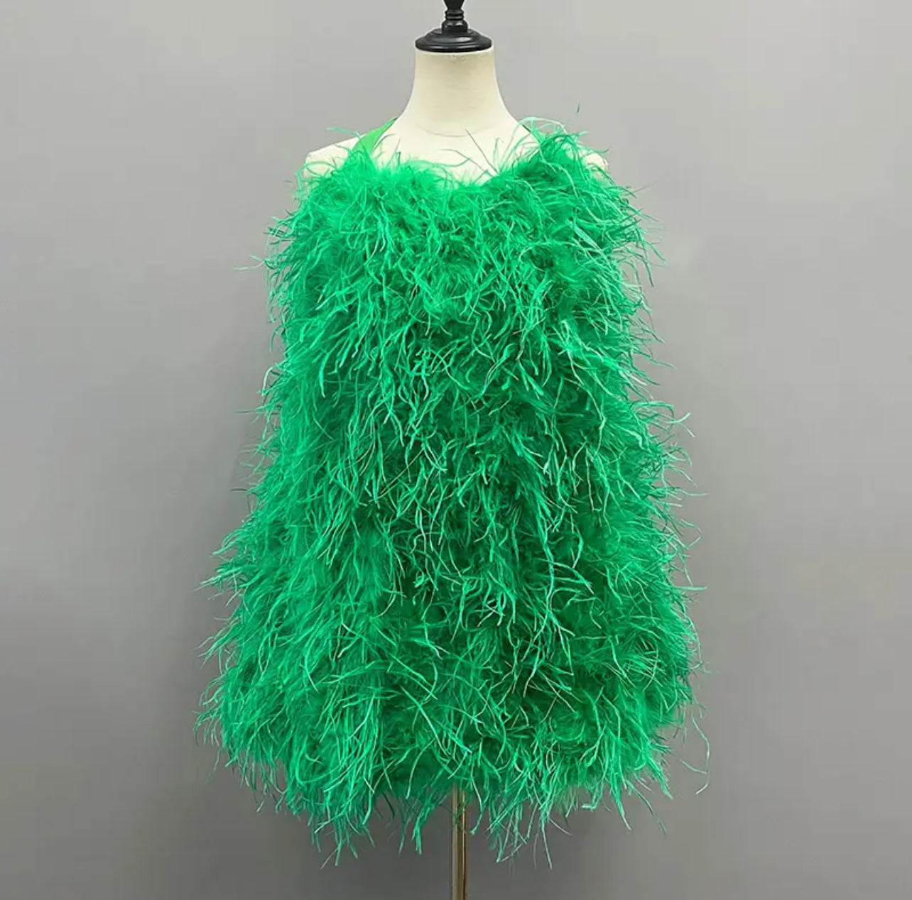 Ostric frizz halterback dress-green – Rithz Styles