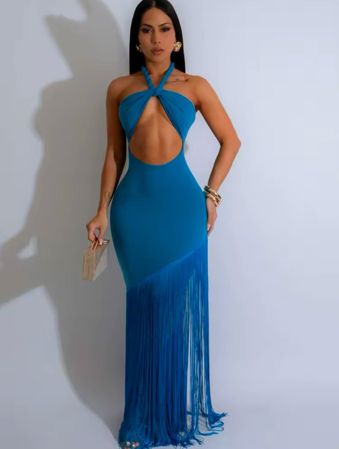 Xiena tassel long dress