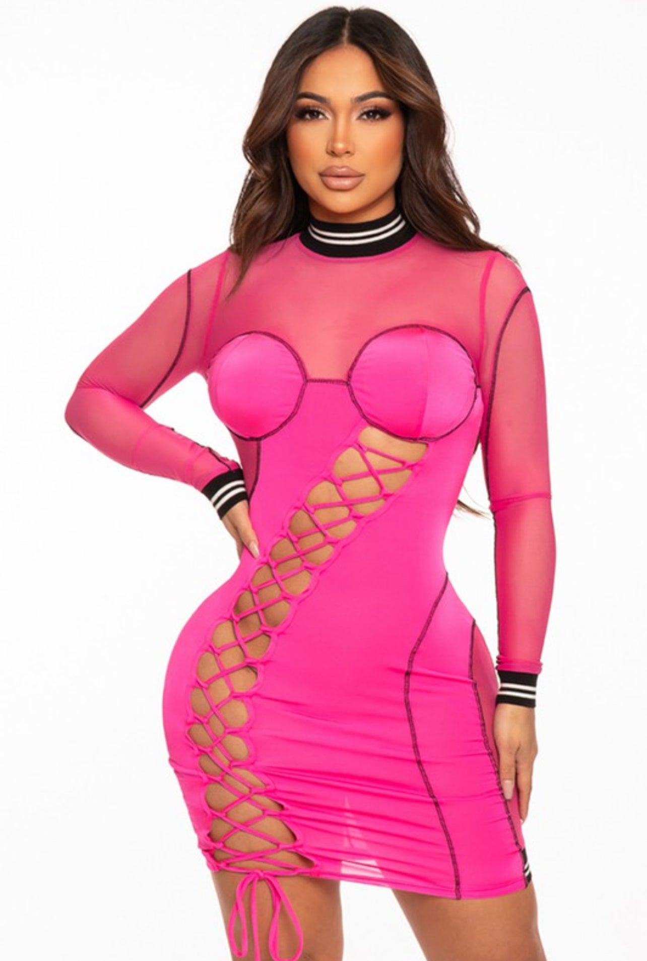 Cut me loose dress- rose pink