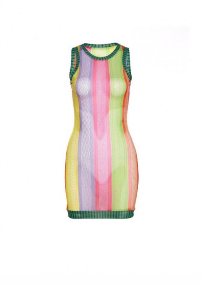 Kulor gradient mini dress