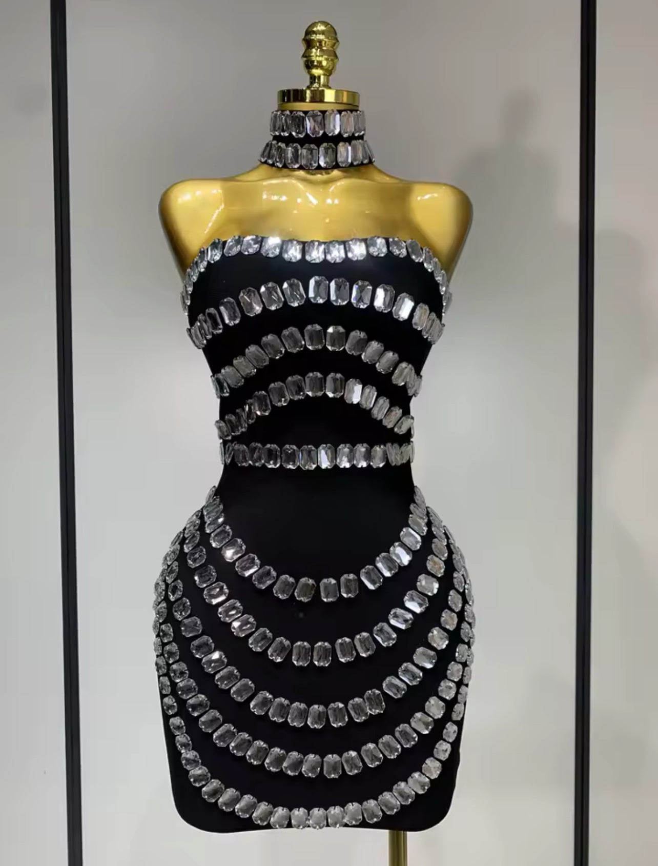 Marvotti diamonds jewl mini dress