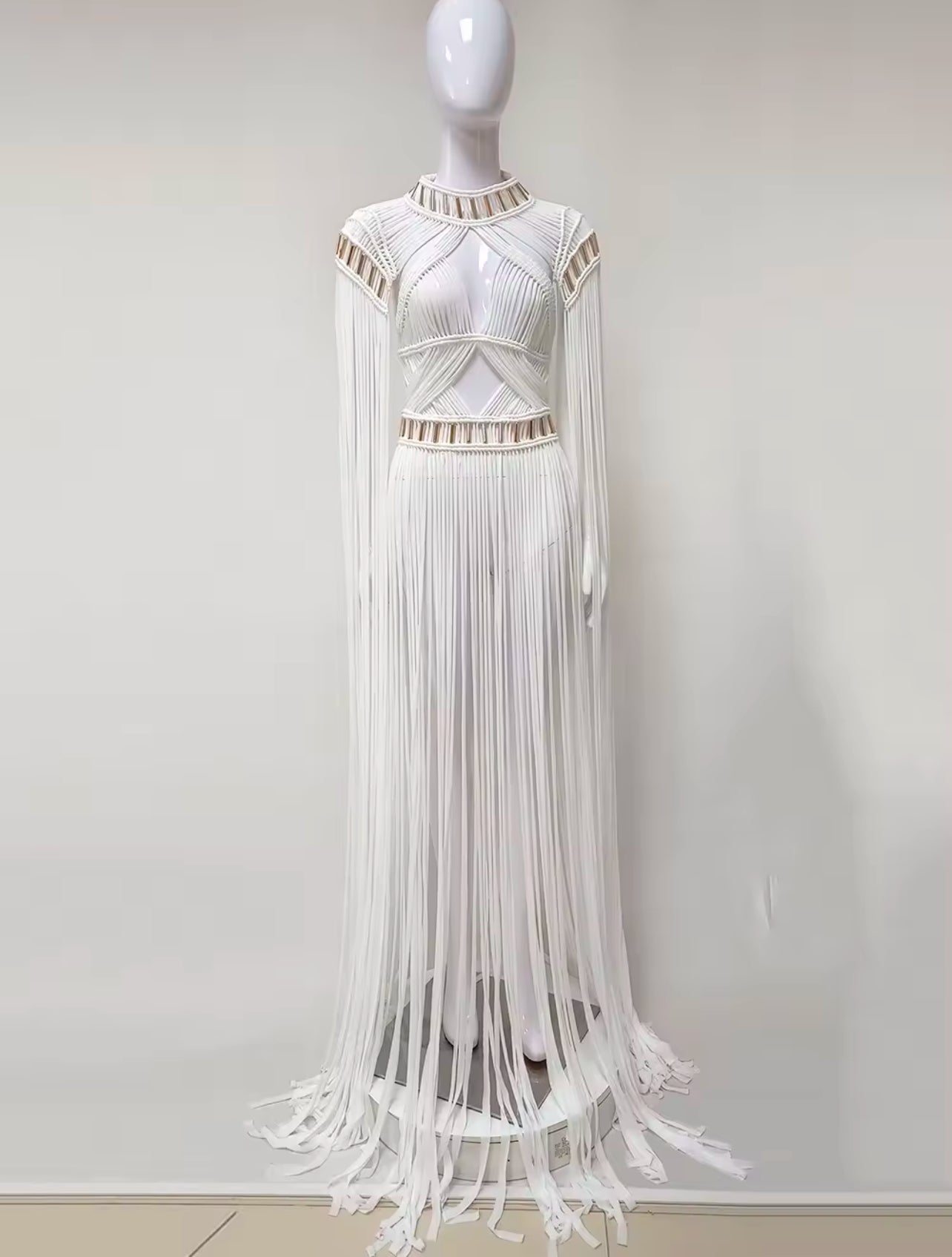 Jais long fringe coverup