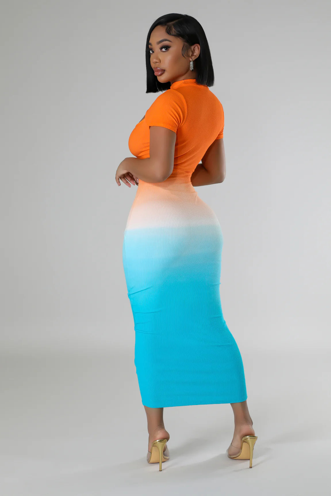 Unovic ombré luxe dress