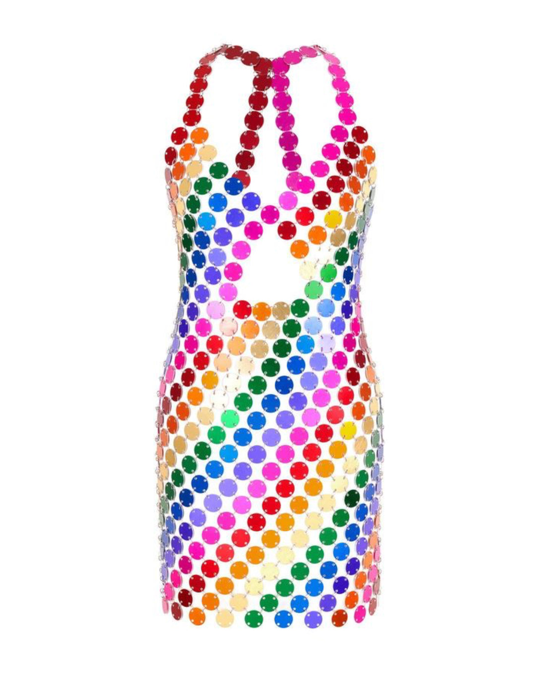 Prissilic mettai chain mini dress