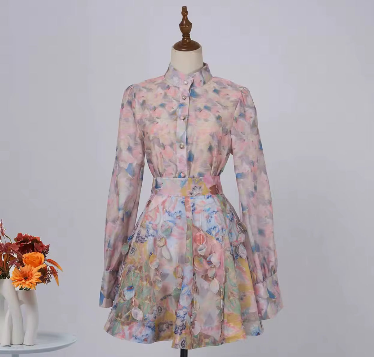 Fluerla peplum mini dress