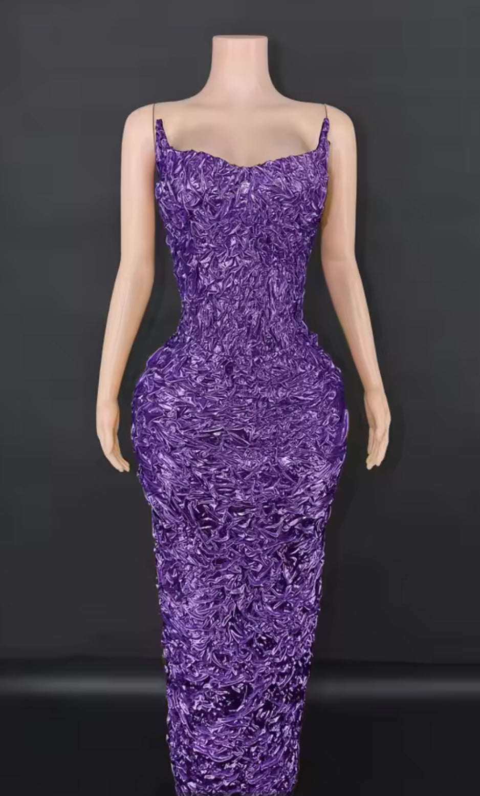 Monarch Crinkled Edged Glam Dress