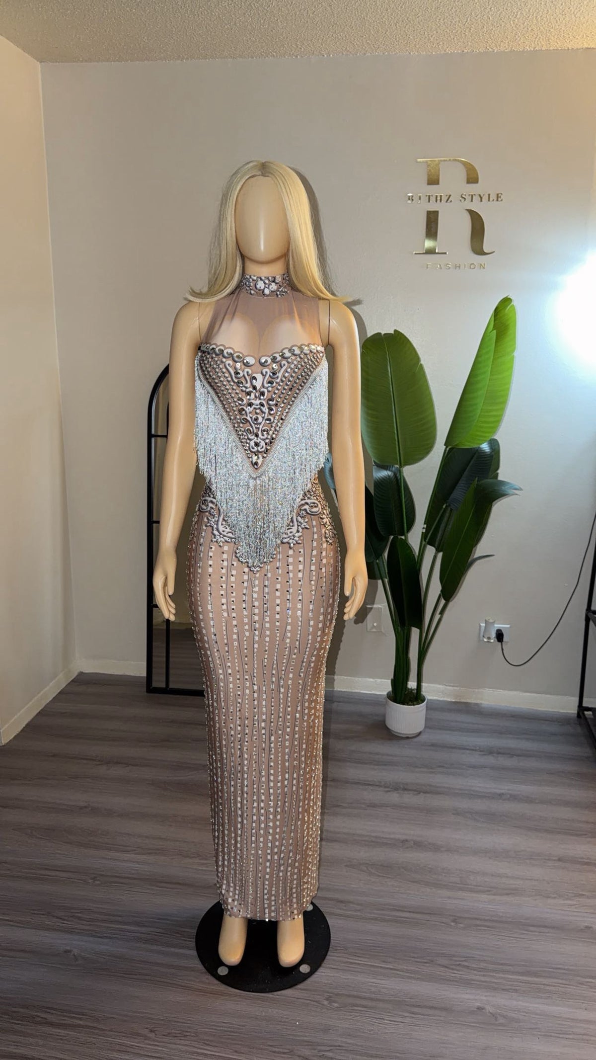 Yuronili tassel glam long dress