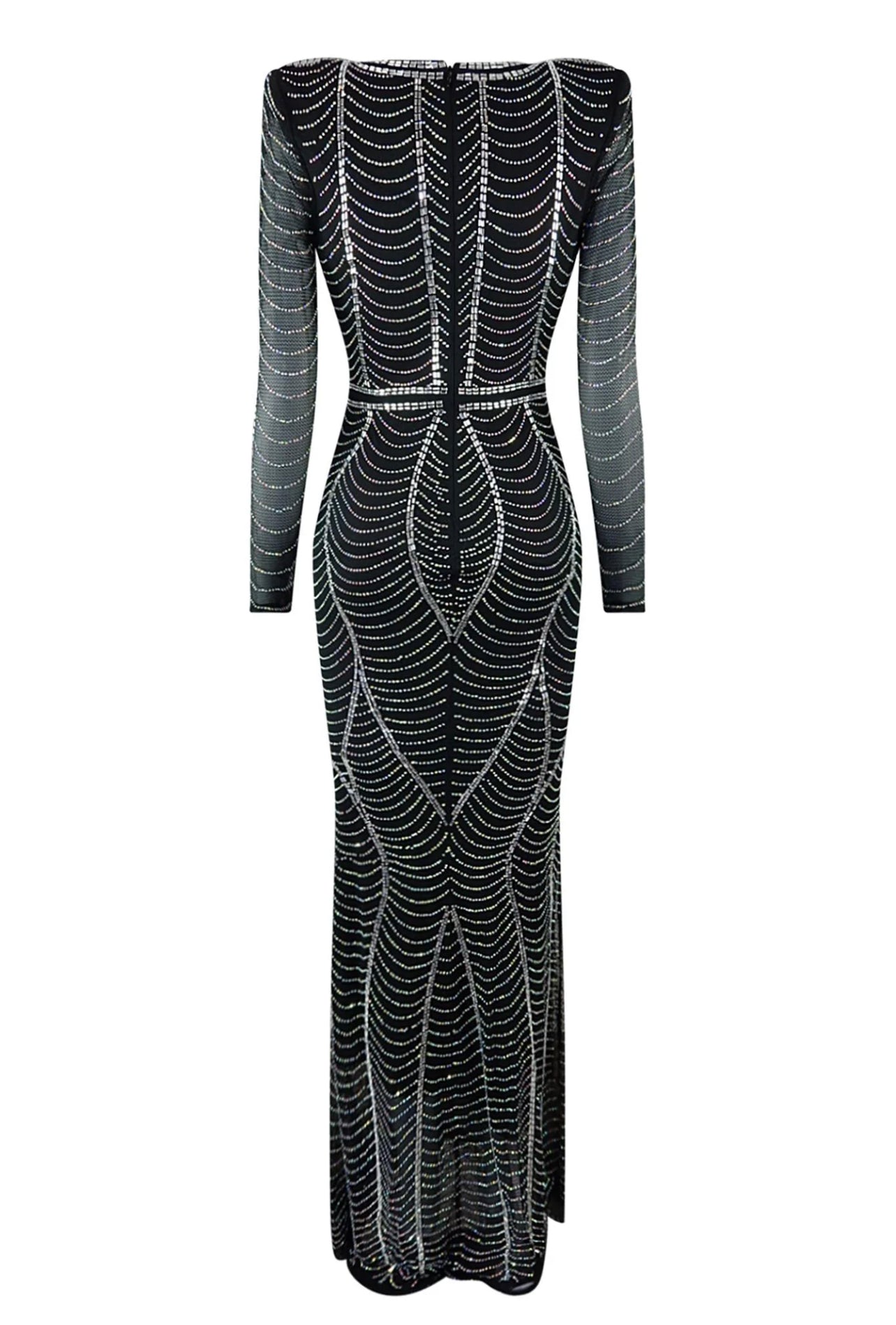 Olivine rhinestones glam dress