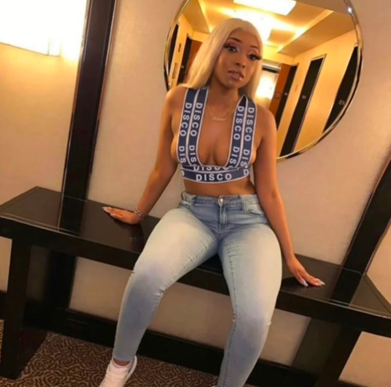 Suspended bandage overall top