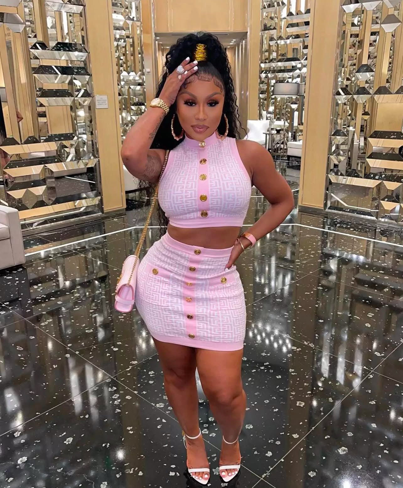Kellyr bandage skirt set