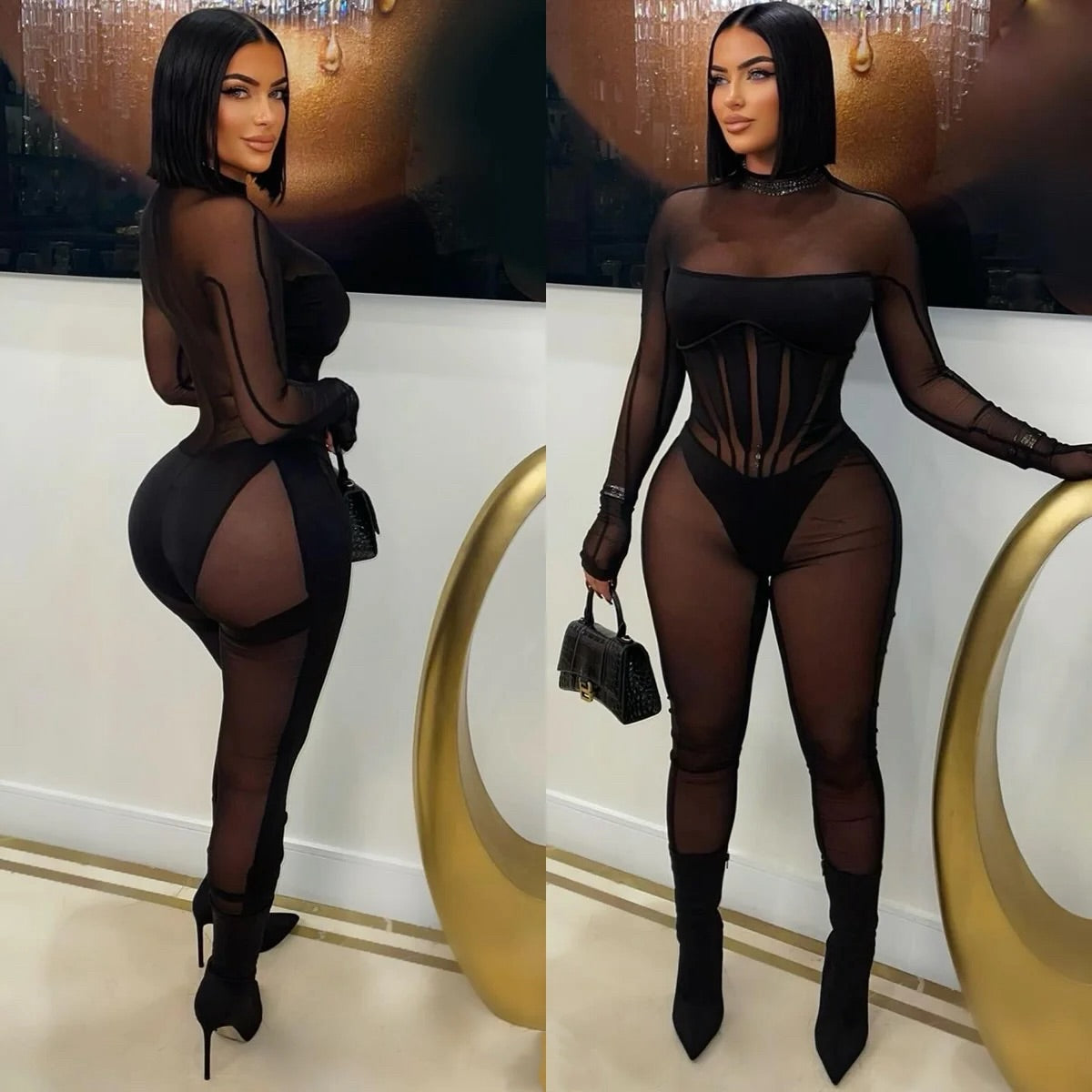 Velecky sleece silhoutette jumpsuit