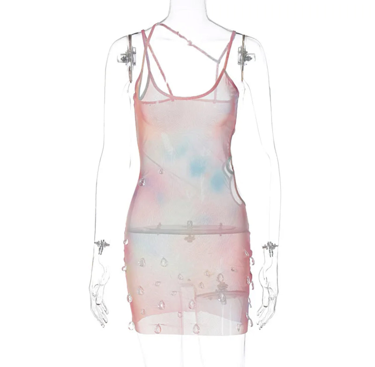 Mystic crystal sheer dress