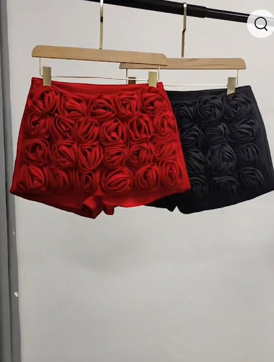 Rosie-Posie fabric shorts