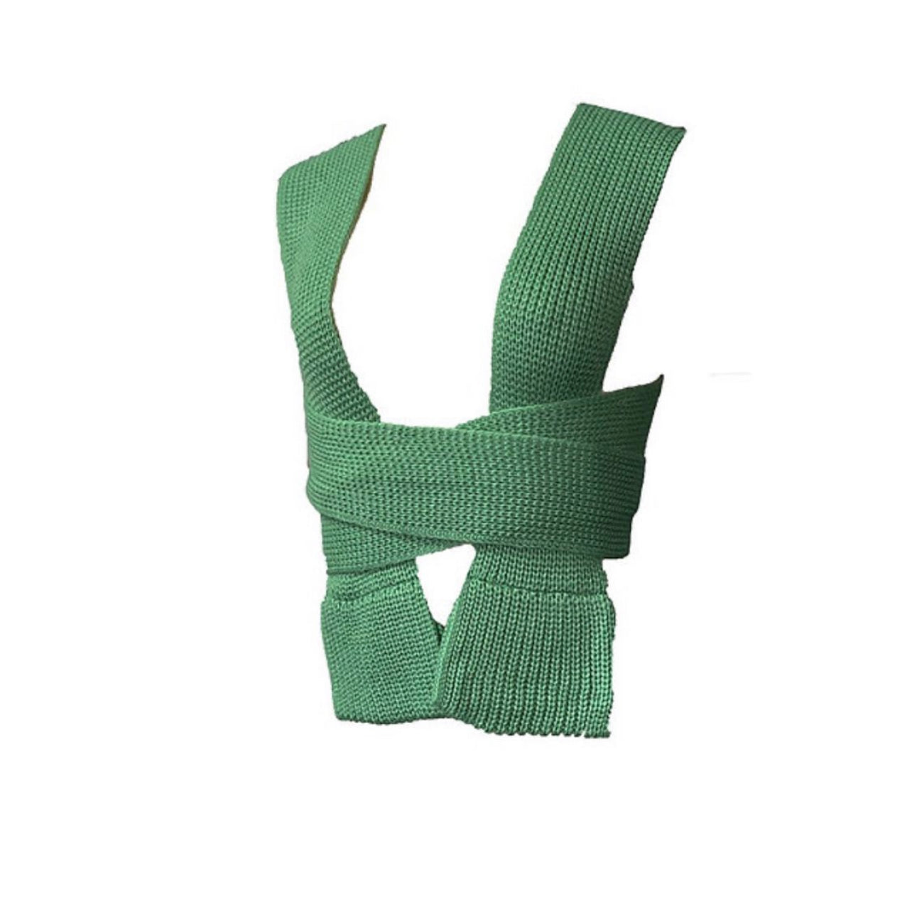 Knoll knit multi-wrap top