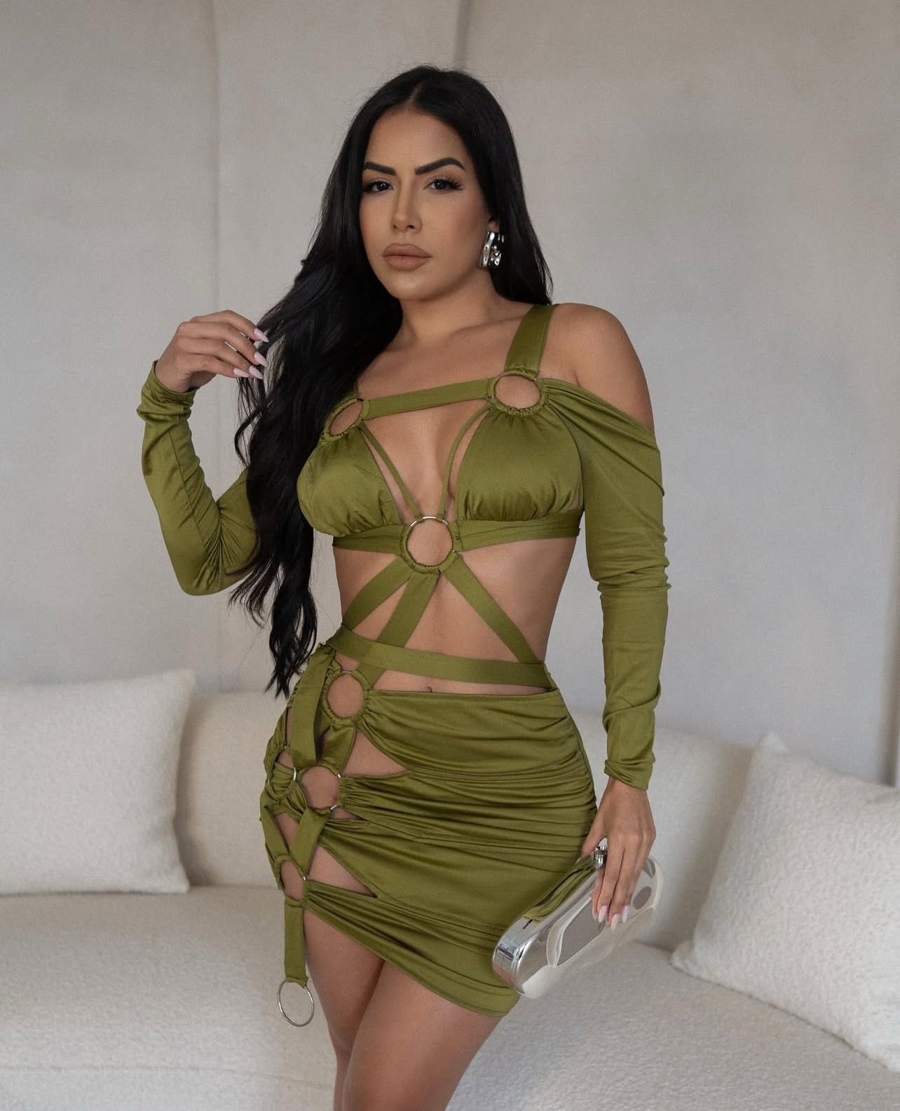 Xaivi  multi-strap connected mini dress