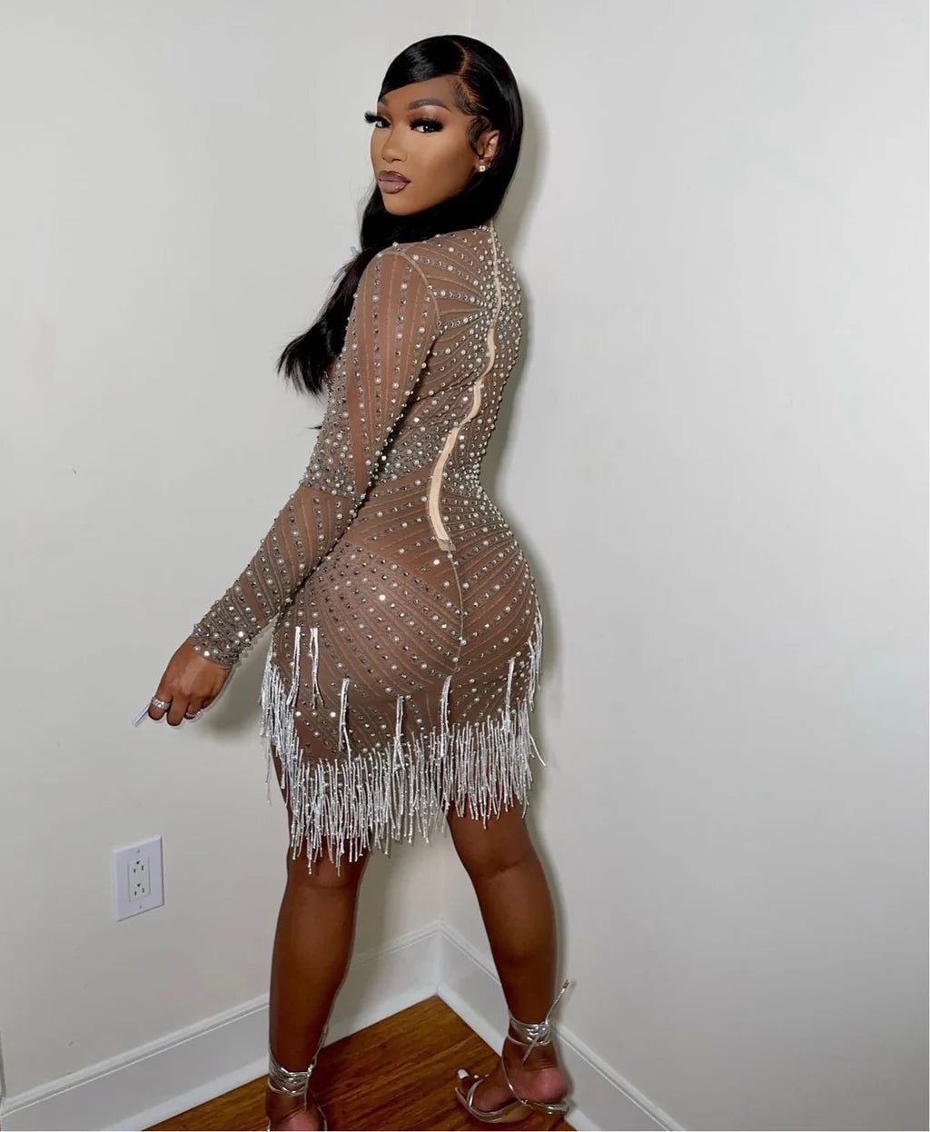 Meeshe peris beaded dress