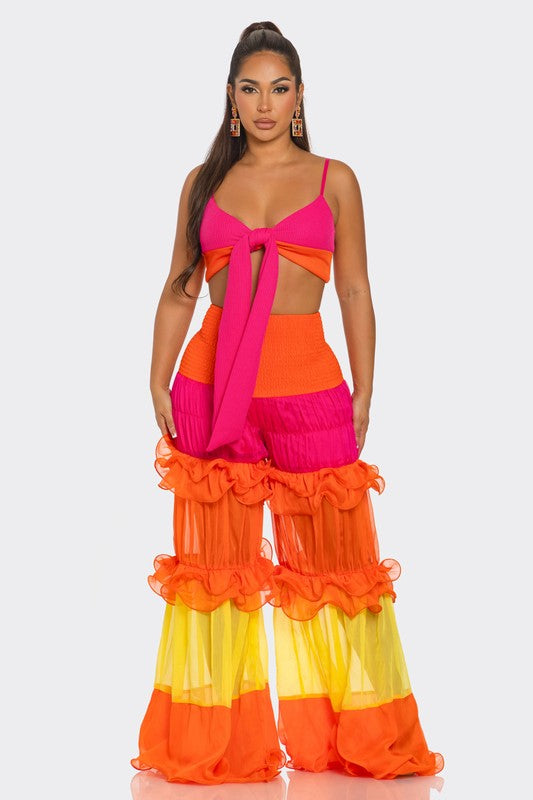 Rafrille palazzo pants set