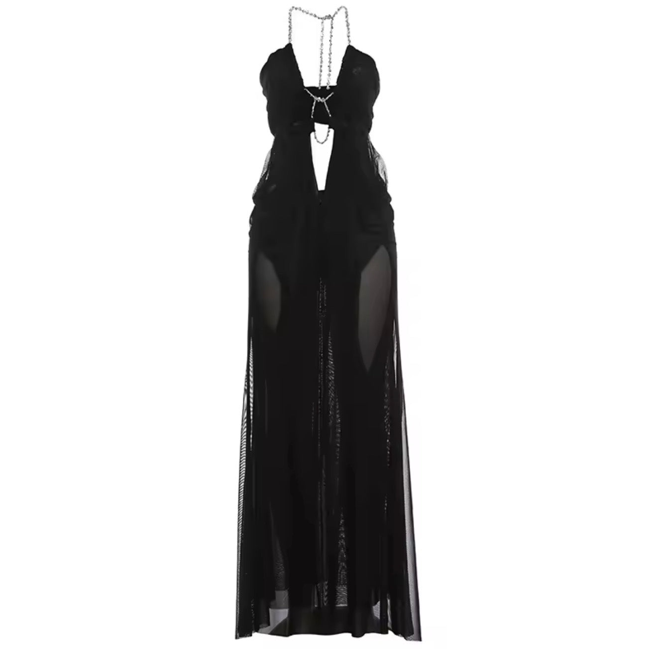 Kira knight veil layered long dress