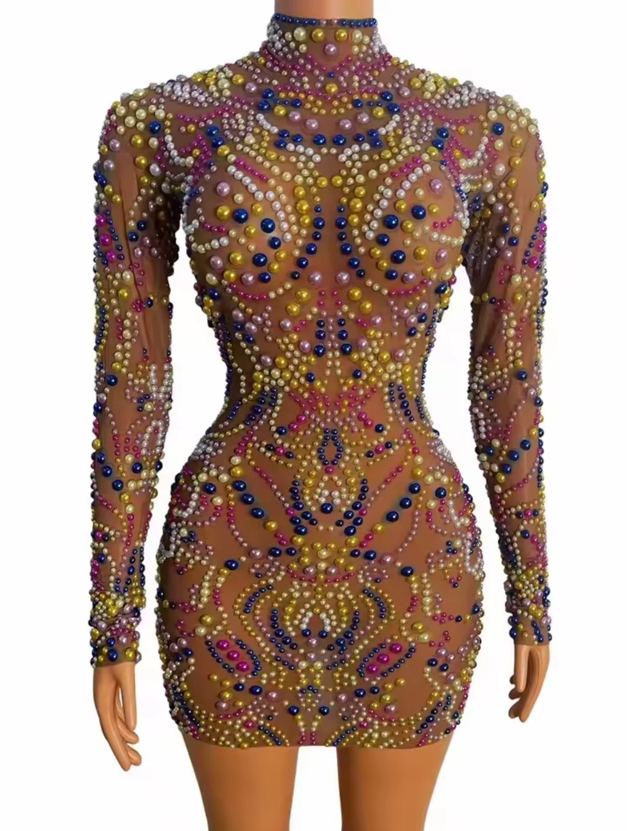 Partinni mix-cake prototype sheer dress