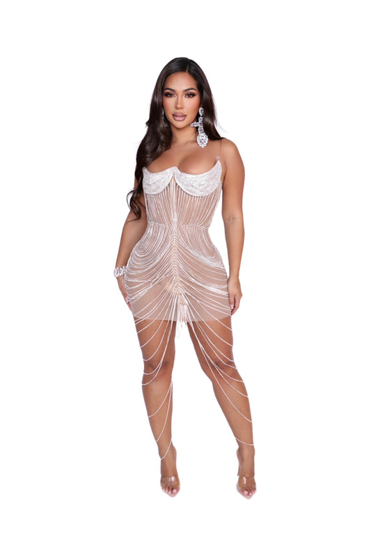 Wisilli diamond jewl glam dress