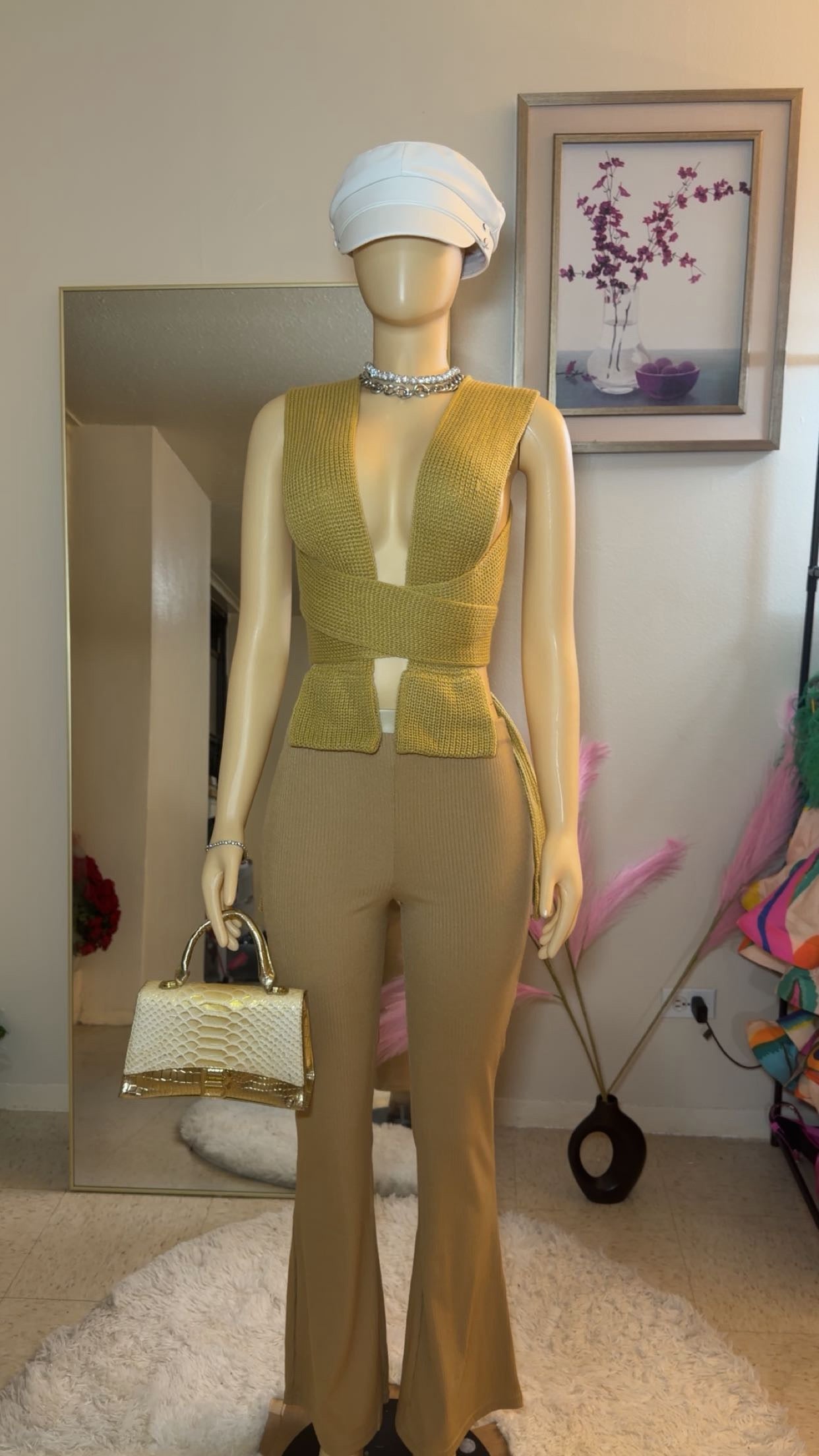 Nenni flare rib pants