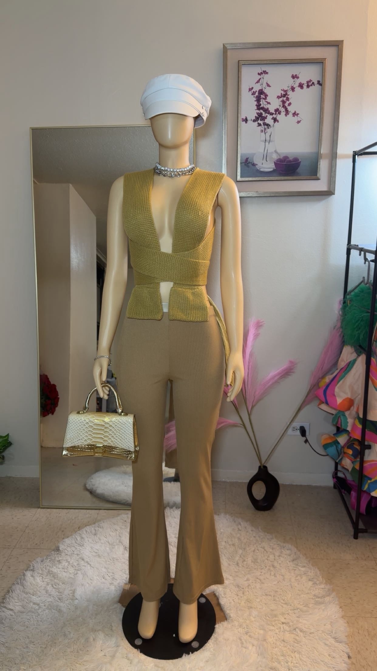 Nenni flare rib pants