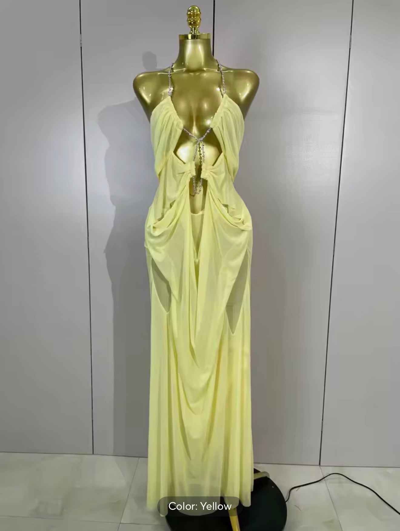 Kira knight veil layered long dress