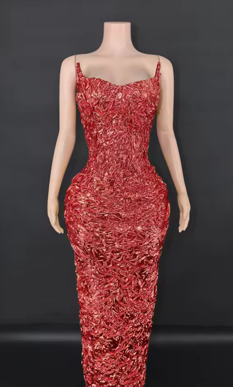 Monarch Crinkled Edged Glam Dress