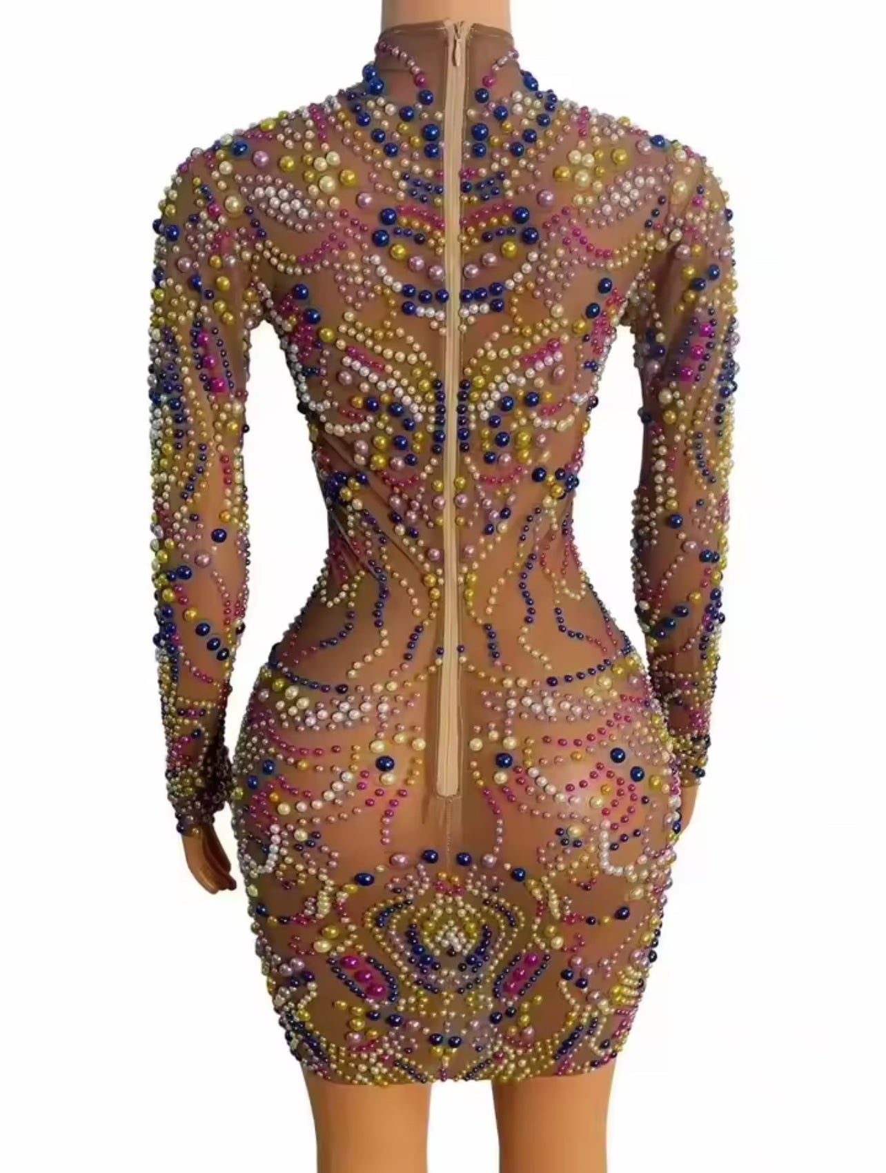 Partinni mix-cake prototype sheer dress