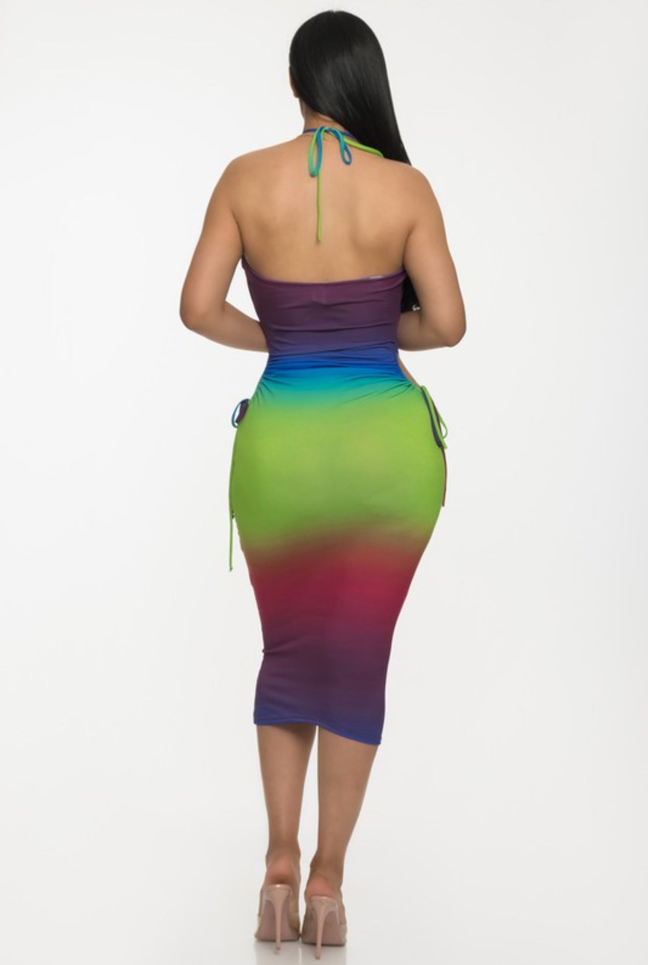 Fuisi ombré mixed dress