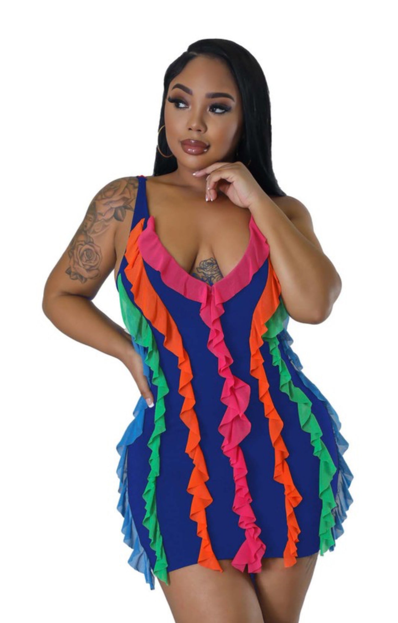 Rissle n frill mini dress