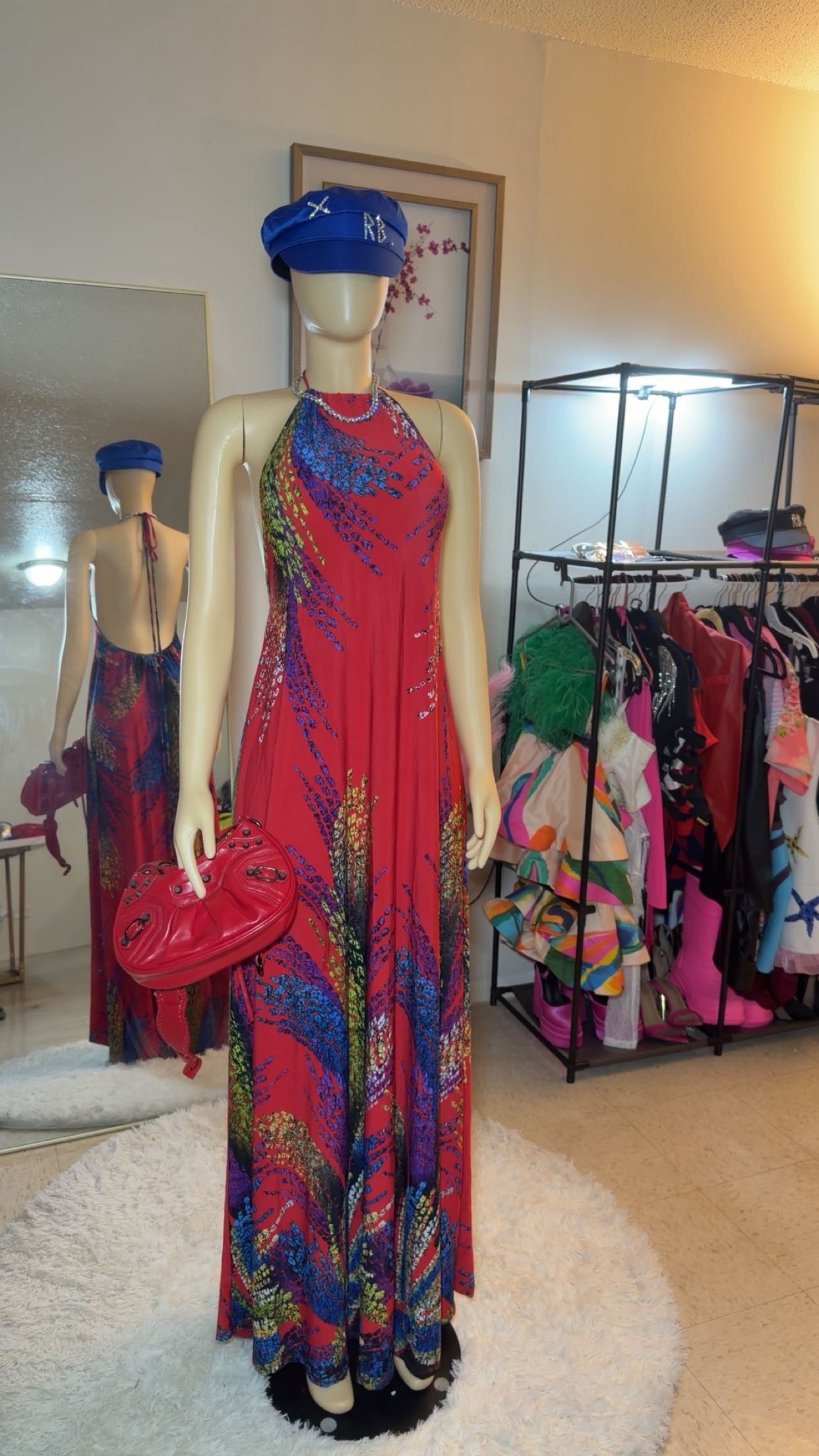 Periwinkle withers maxi dress