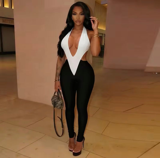 Flexer marie two-tone jumpsuit