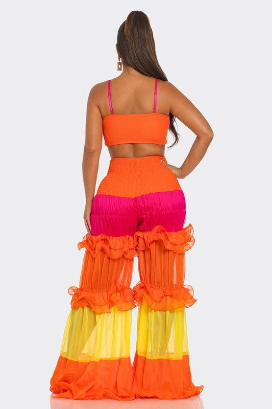 Rafrille palazzo pants set