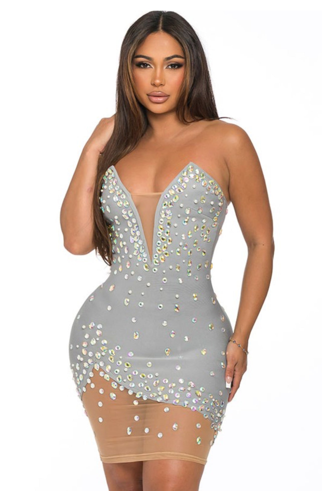 Russici diamonds mini dress