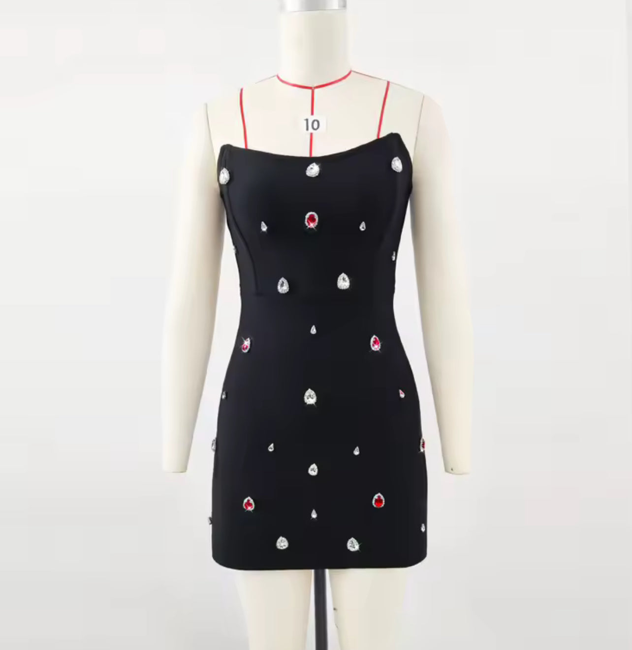 Escariat bejeweled mini dress