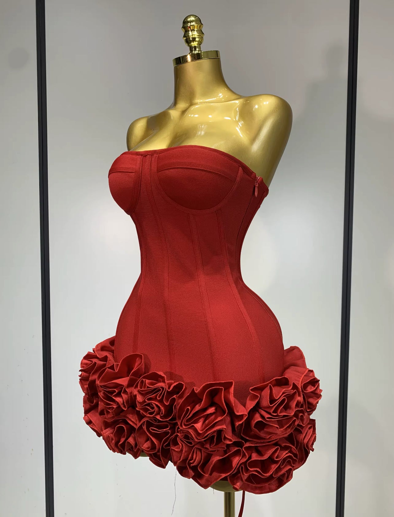 Porsh rosé mini skirt set