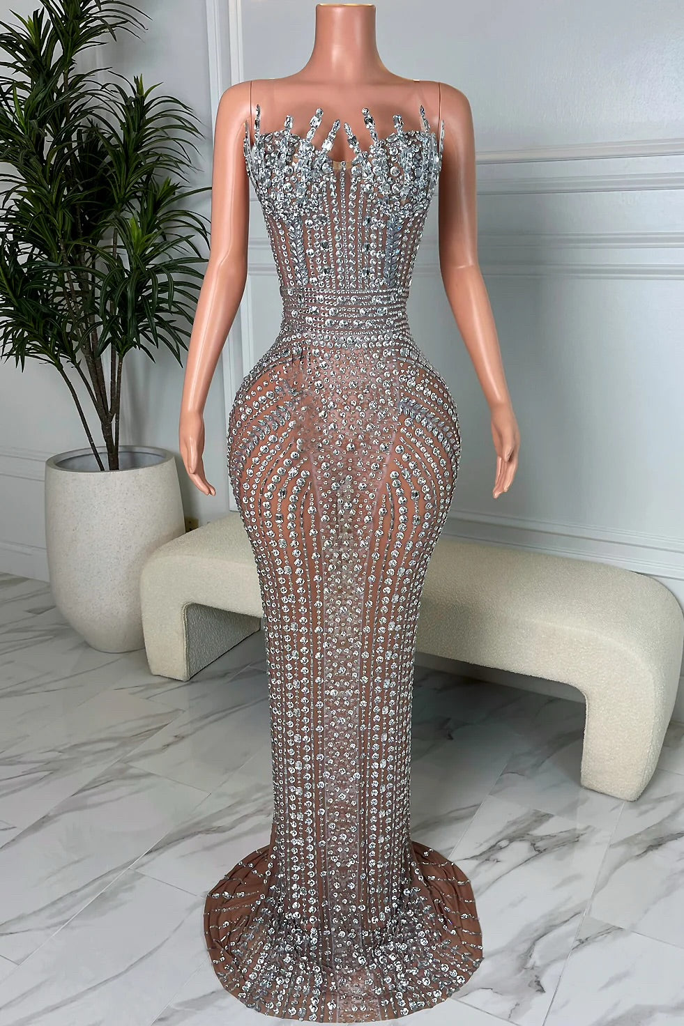 Bellxai W crystal gown