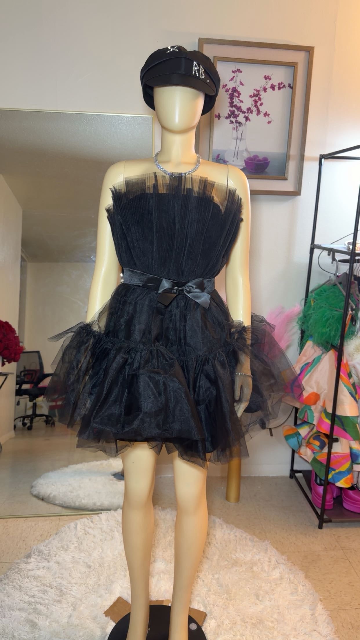 Frencesca tulle mini dress