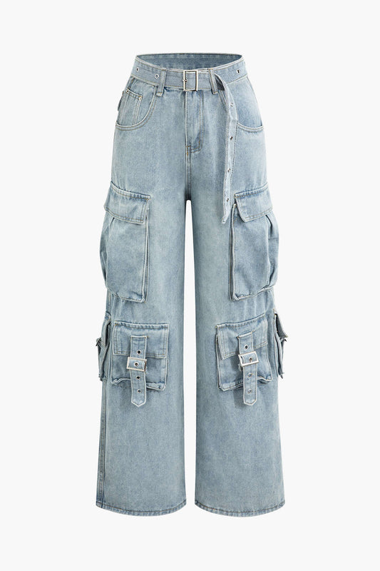 Overo cargo denim pants