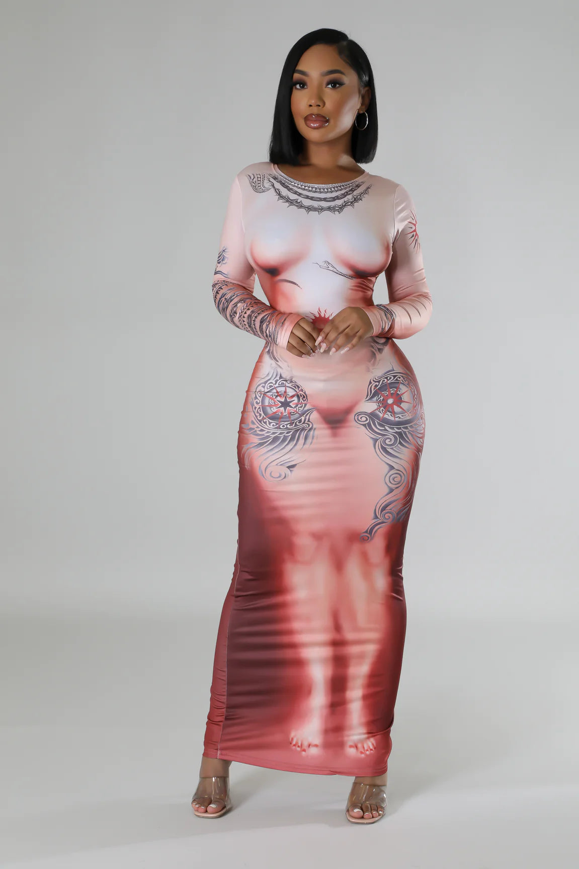 Vera nippling maxi dress