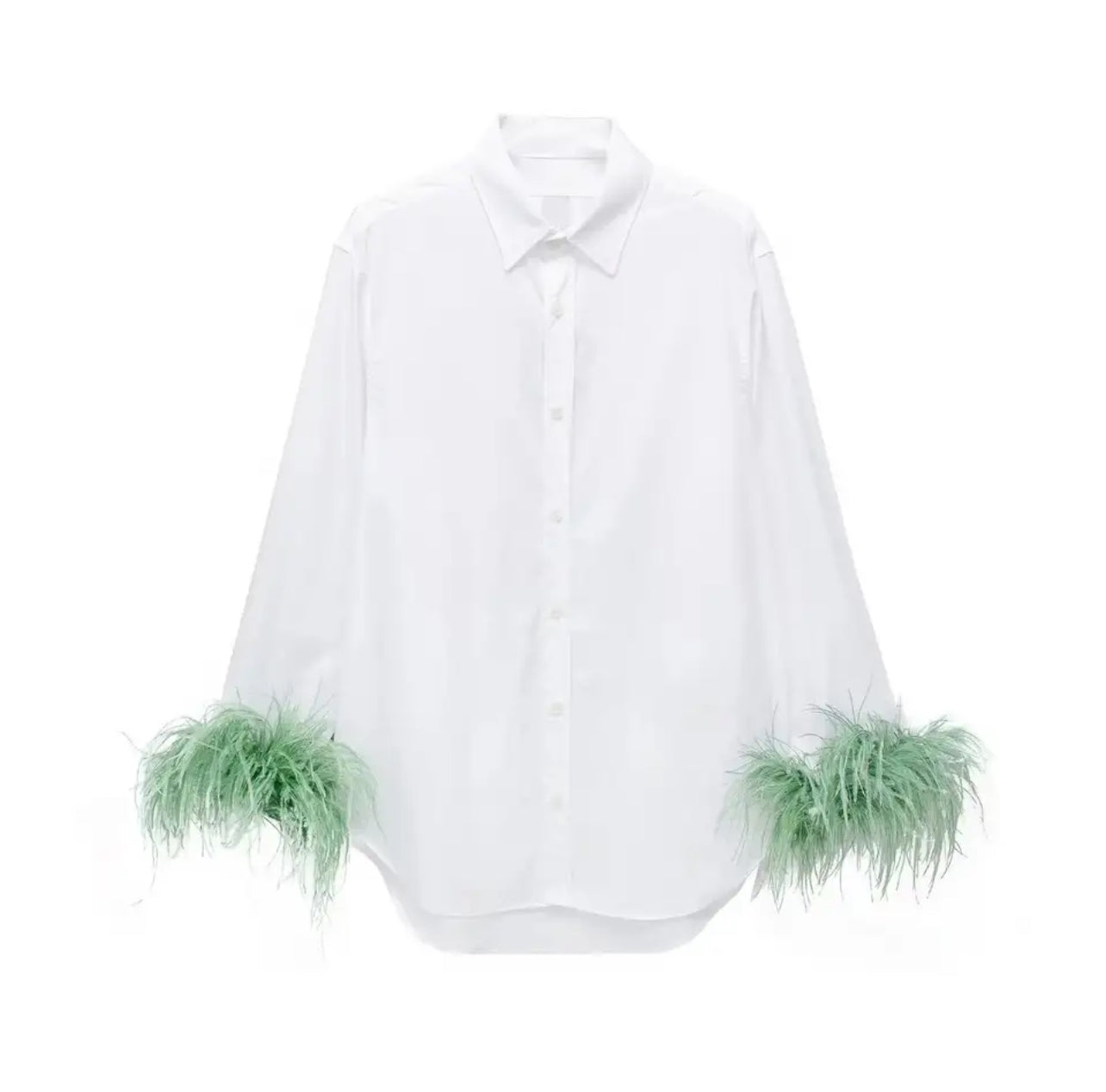 Tiesse feathers cuff shirt