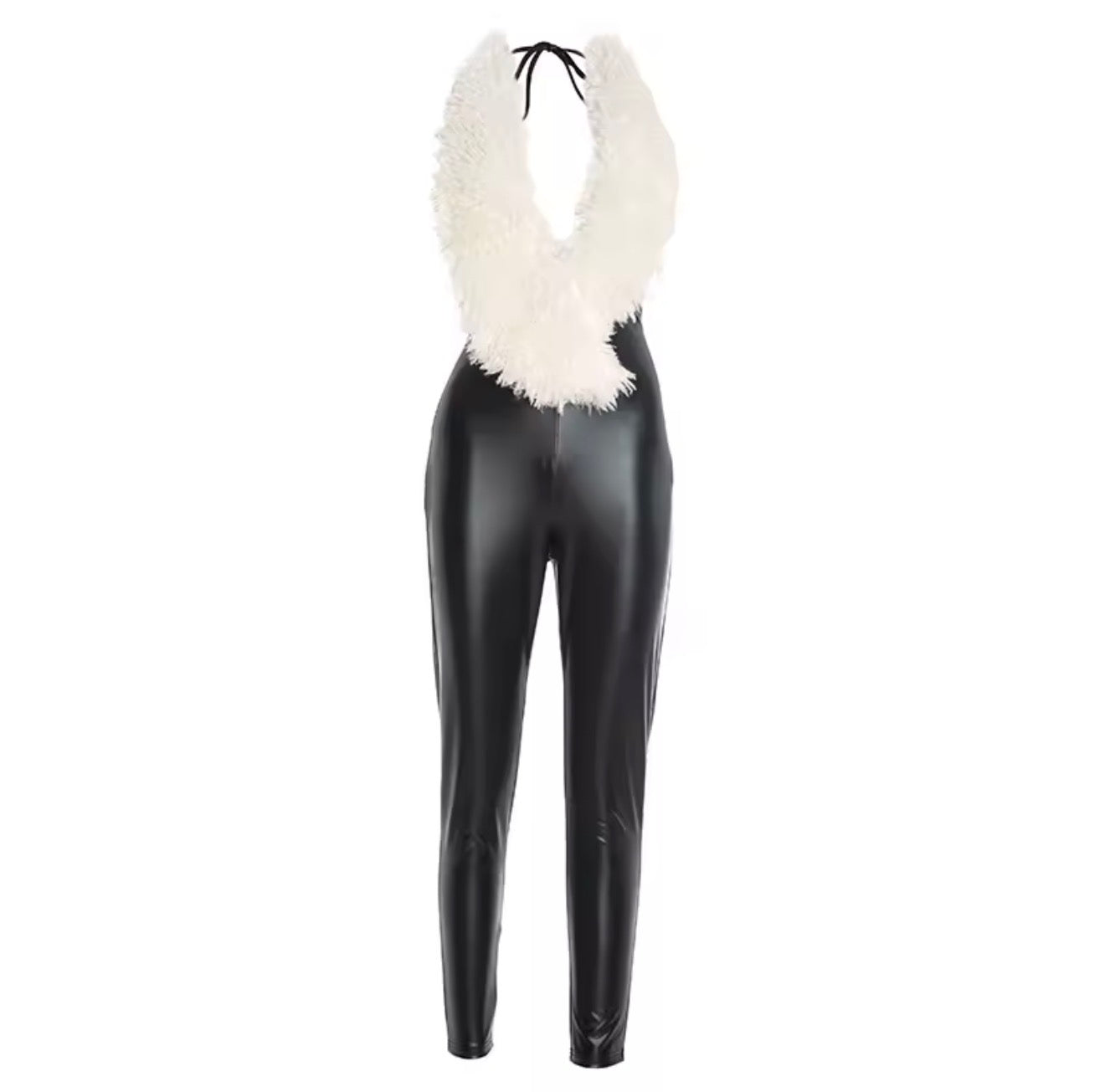 Foxia visir leather jumpsuit