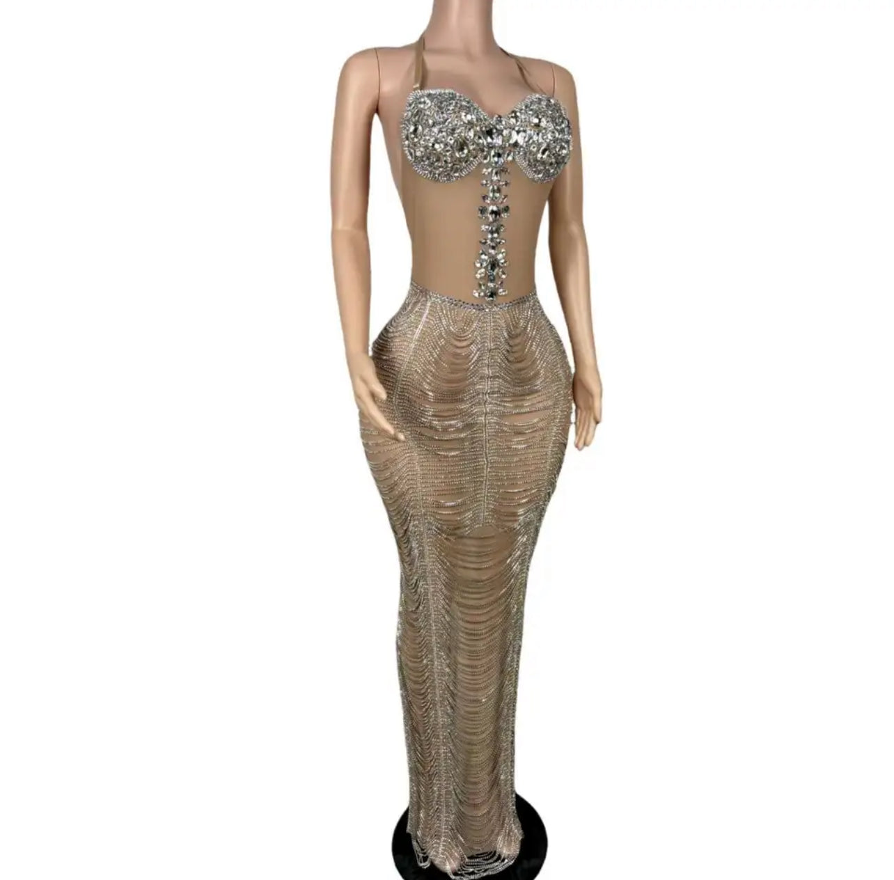 Parchai jewel gypsi gown