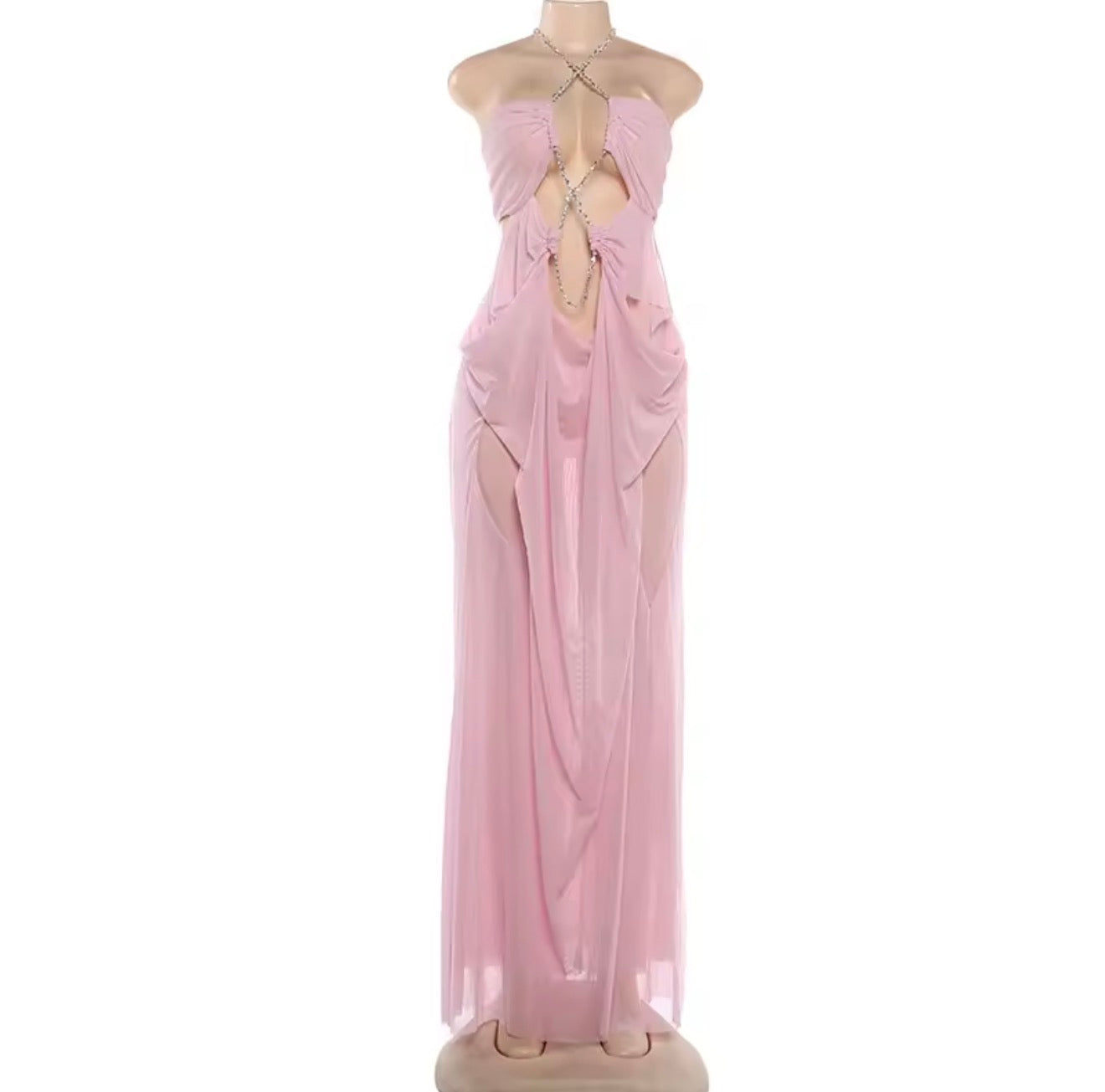 Kira knight veil layered long dress