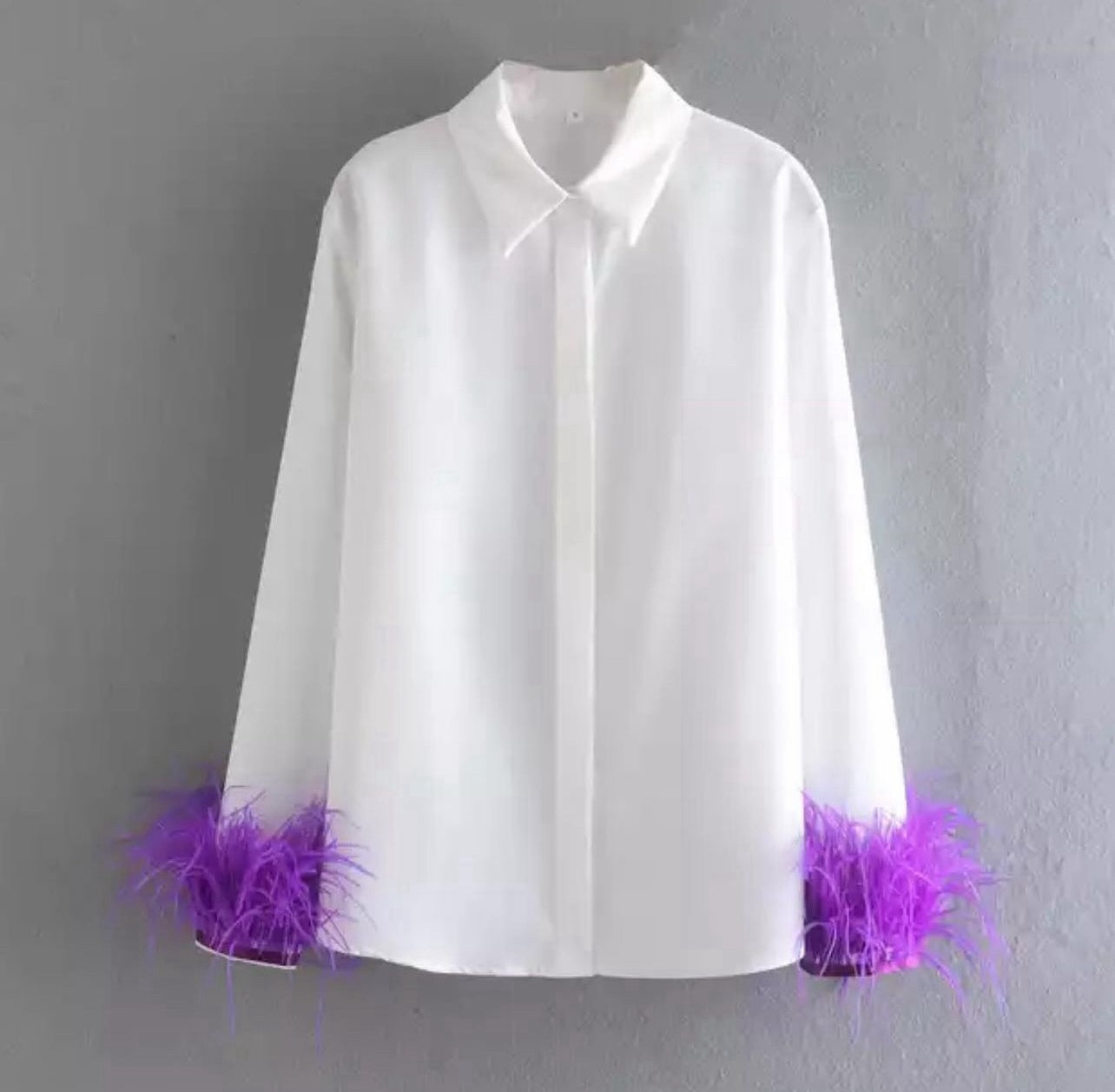 Tiesse feathers cuff shirt