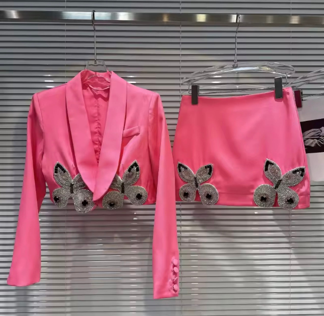 Doubled diamond butterfly suit