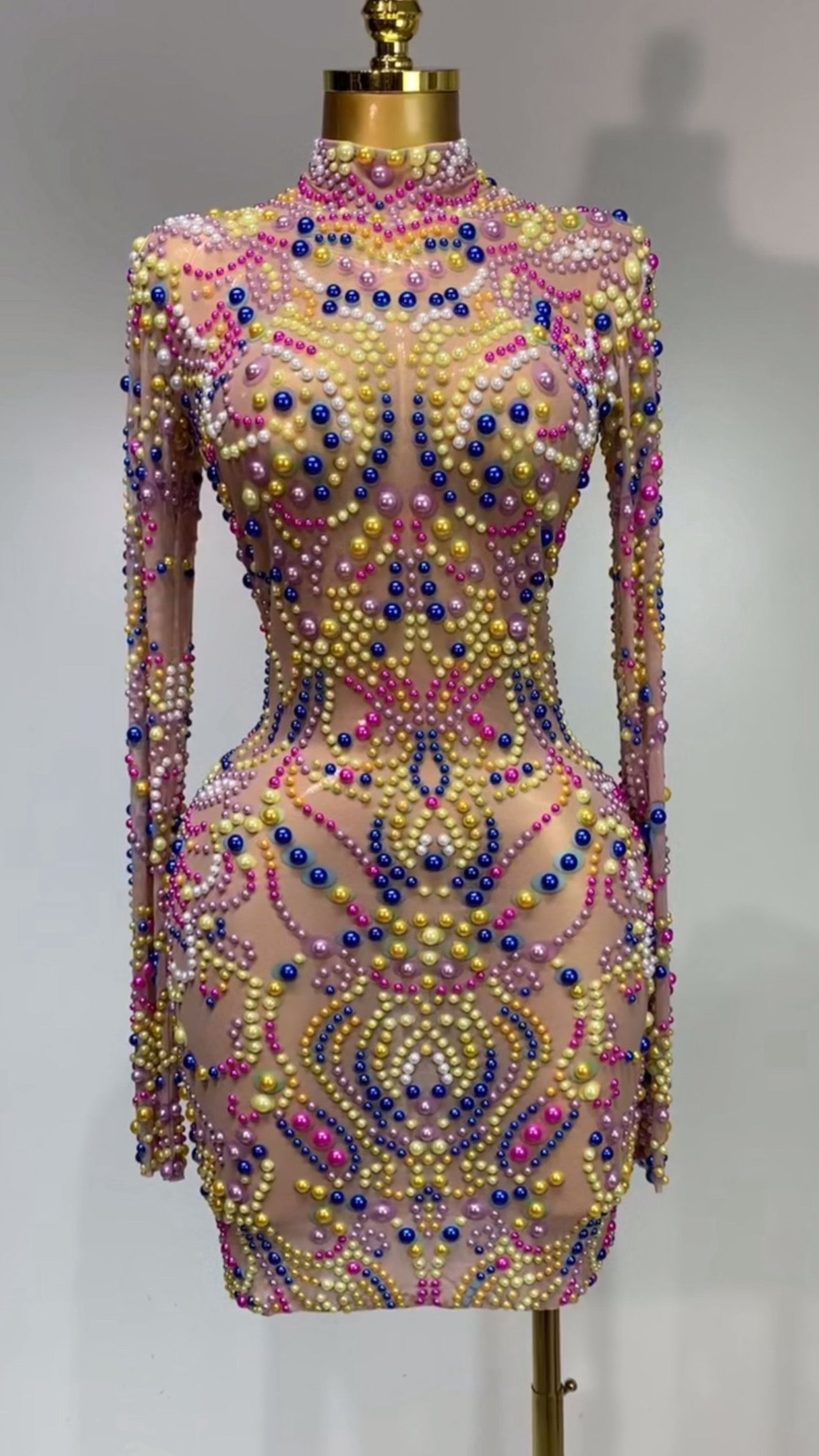 Partinni mix-cake prototype sheer dress