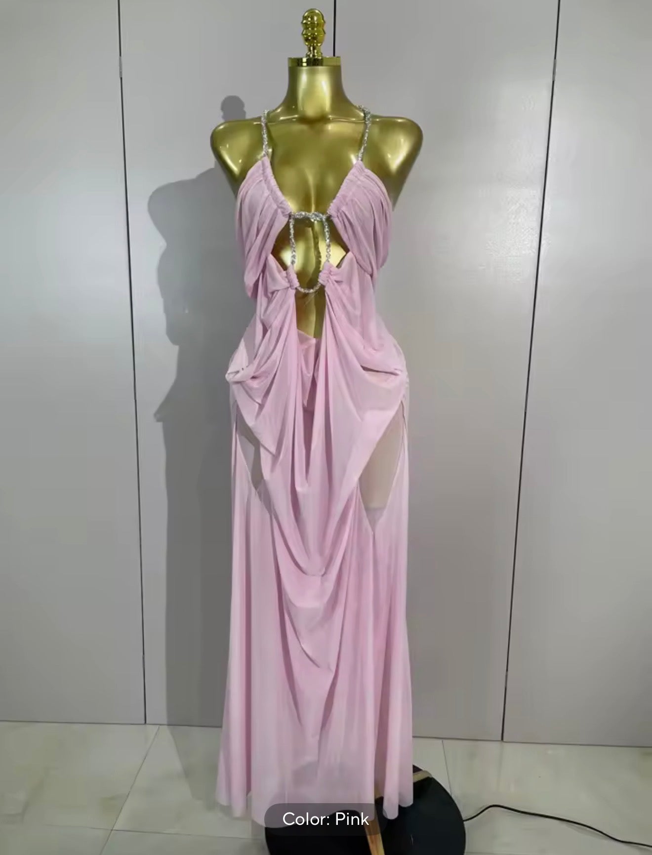 Kira knight veil layered long dress
